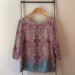 Anthropologie Multi-Colored Pullover Top